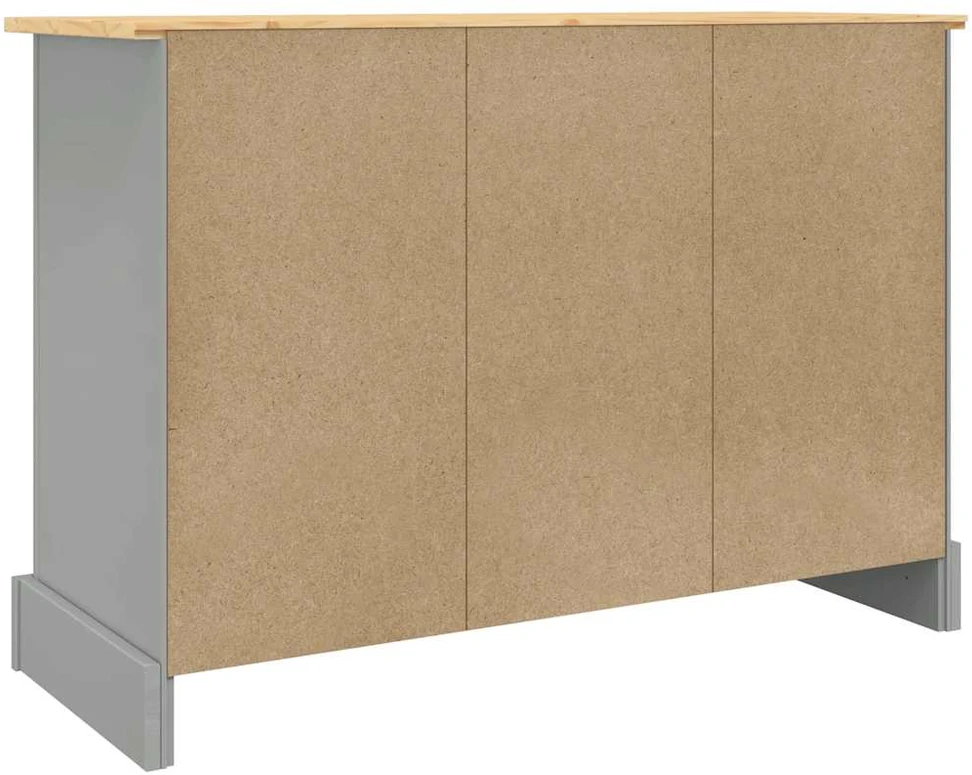 Šoninė spintelė Corona, pilka, 112x43x78cm, meksikietiška pušis
