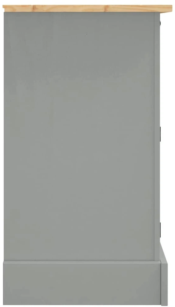 Šoninė spintelė Corona, pilka, 112x43x78cm, meksikietiška pušis