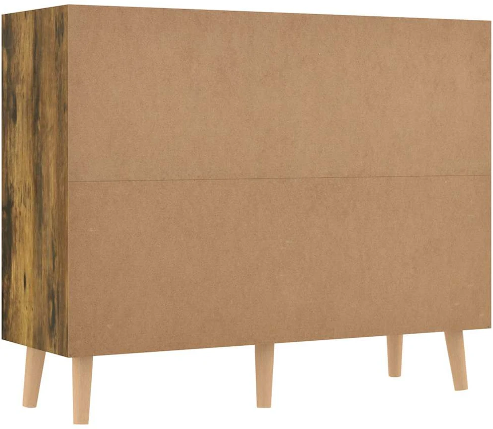 Šoninė spintelė, dūminė ąžuolo, 90x30x72cm, apdirbta mediena