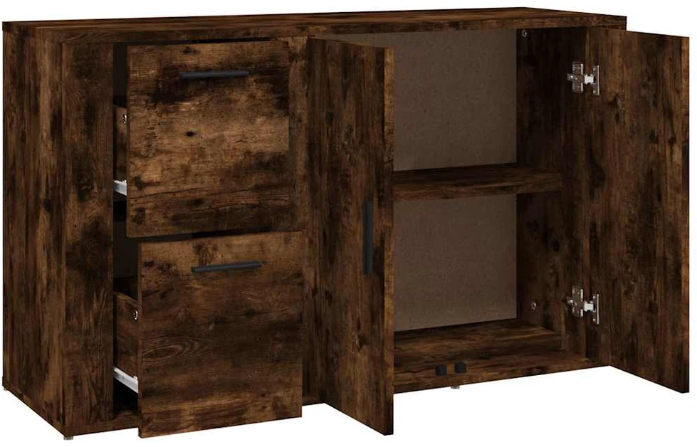 Šoninė spintelė, dūminio ąžuolo, 100x33x59,5cm, mediena