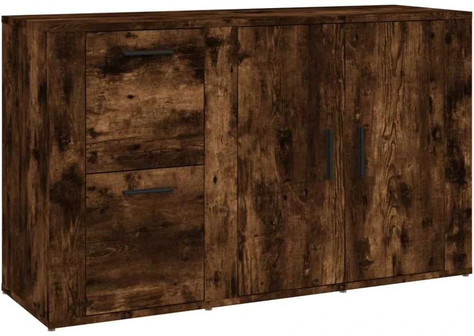 Šoninė spintelė, dūminio ąžuolo, 100x33x59,5cm, mediena