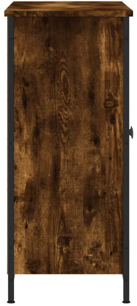 Šoninė spintelė, dūminio ąžuolo, 100x33x75cm, apdirbta mediena