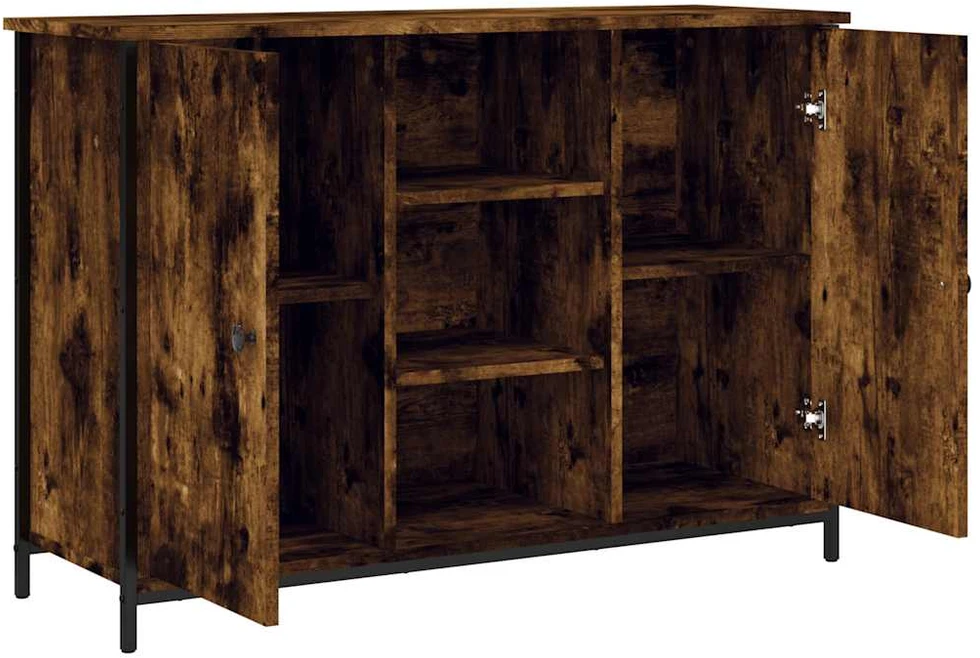 Šoninė spintelė, dūminio ąžuolo, 100x35x70cm, apdirbta mediena