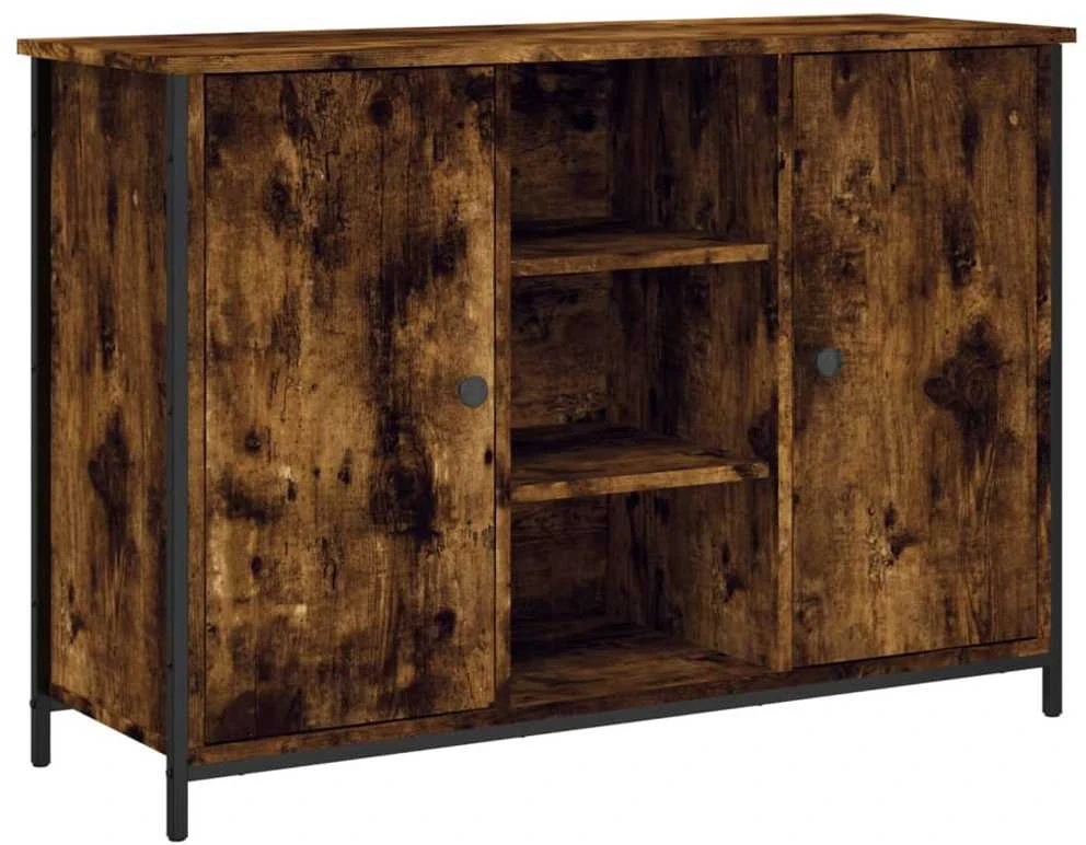 Šoninė spintelė, dūminio ąžuolo, 100x35x70cm, apdirbta mediena