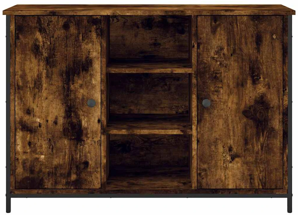 Šoninė spintelė, dūminio ąžuolo, 100x35x70cm, apdirbta mediena