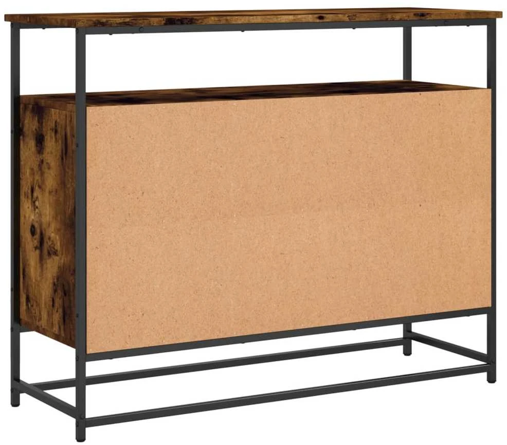 Šoninė spintelė, dūminio ąžuolo, 100x35x80cm, apdirbta mediena