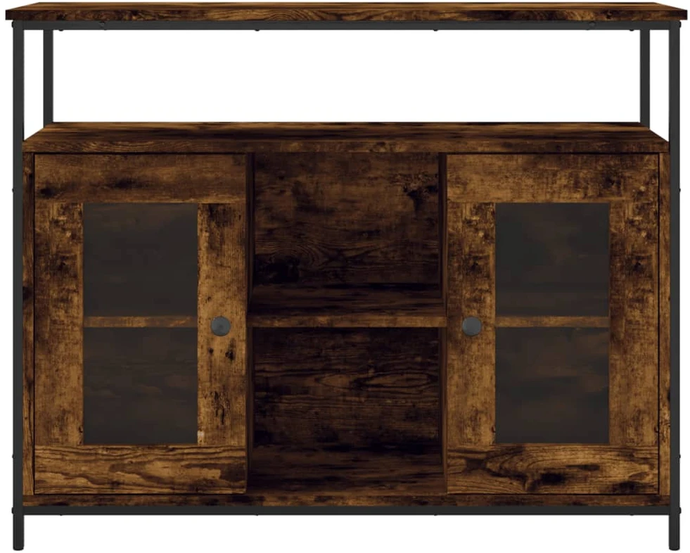 Šoninė spintelė, dūminio ąžuolo, 100x35x80cm, apdirbta mediena