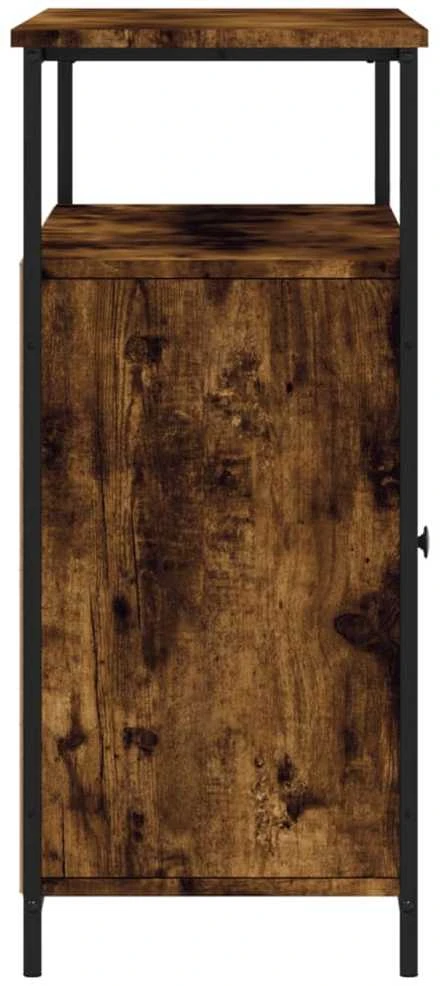 Šoninė spintelė, dūminio ąžuolo, 100x35x80cm, apdirbta mediena