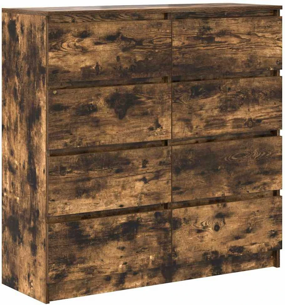 Šoninė spintelė, dūminio ąžuolo, 100x35x99 cm, apdirbta mediena