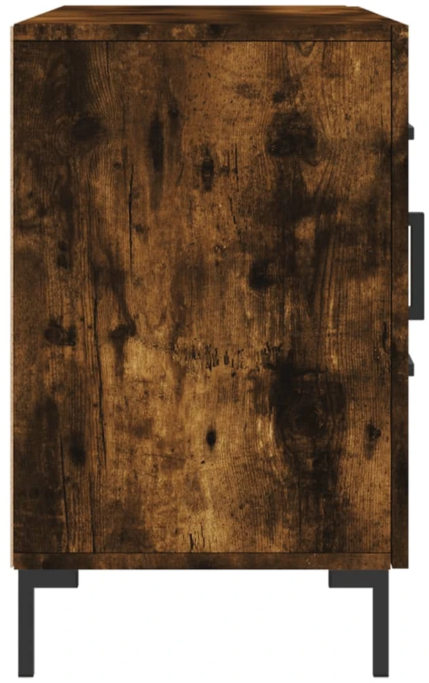 Šoninė spintelė, dūminio ąžuolo, 100x36x60cm, apdirbta mediena