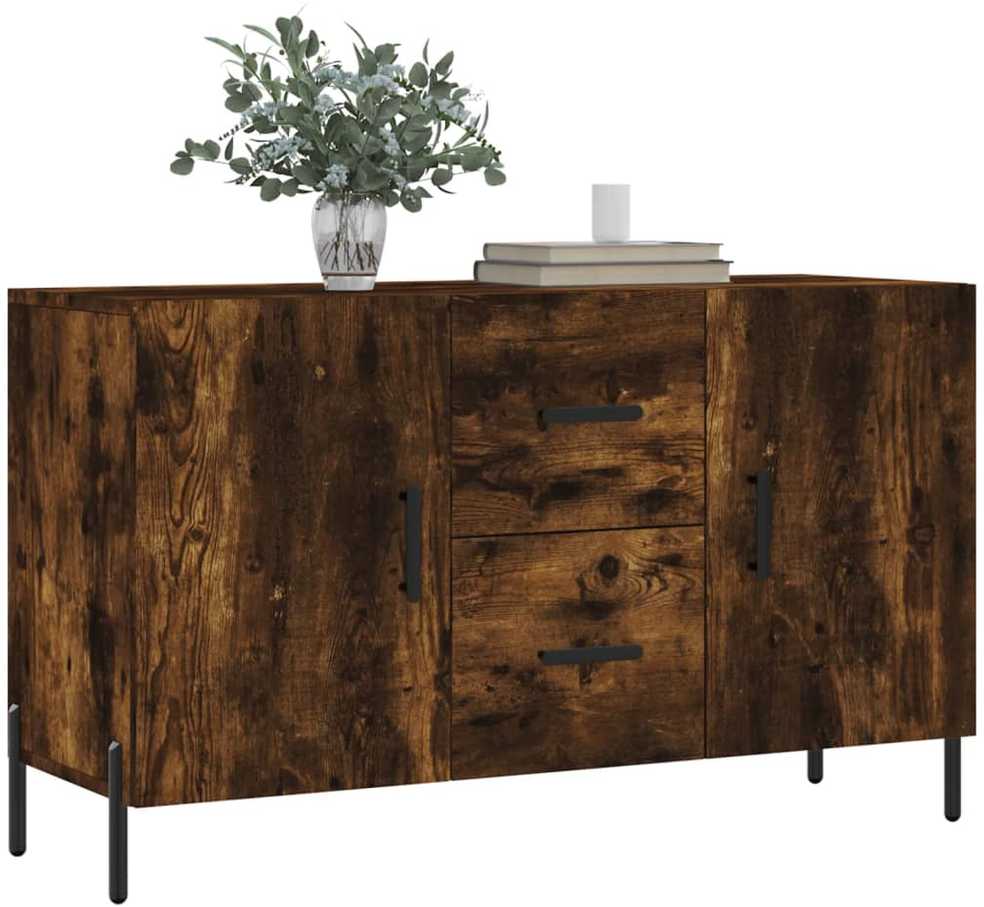Šoninė spintelė, dūminio ąžuolo, 100x36x60cm, apdirbta mediena