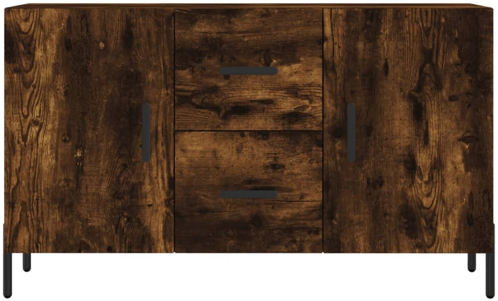 Šoninė spintelė, dūminio ąžuolo, 100x36x60cm, apdirbta mediena