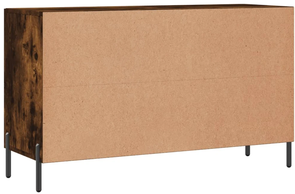 Šoninė spintelė, dūminio ąžuolo, 100x36x60cm, apdirbta mediena