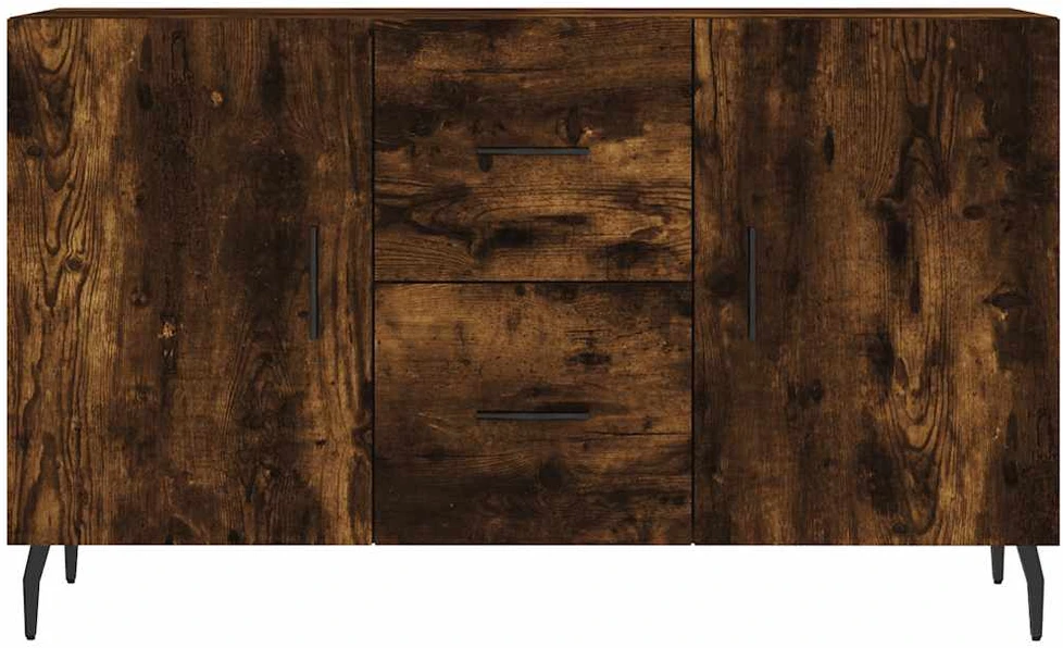 Šoninė spintelė, dūminio ąžuolo, 100x36x60cm, apdirbta mediena