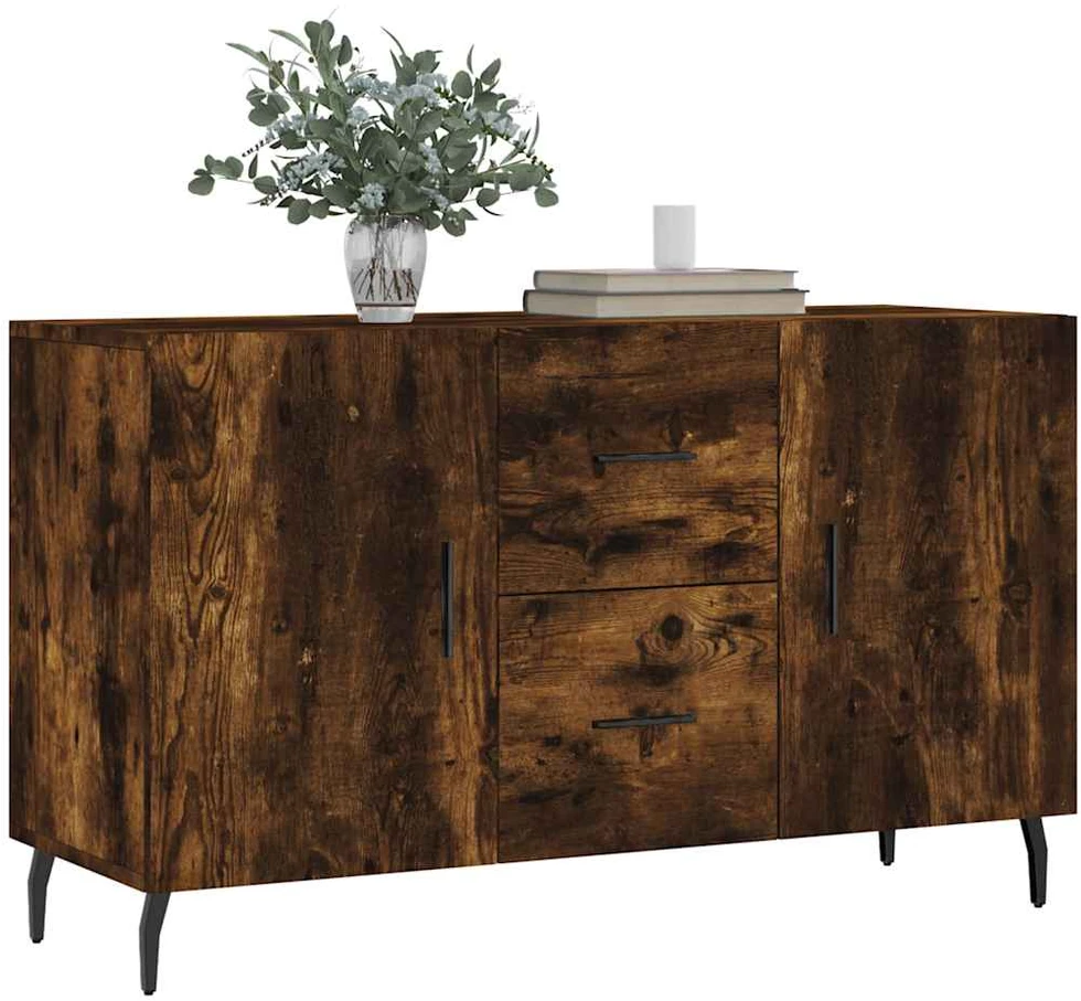 Šoninė spintelė, dūminio ąžuolo, 100x36x60cm, apdirbta mediena