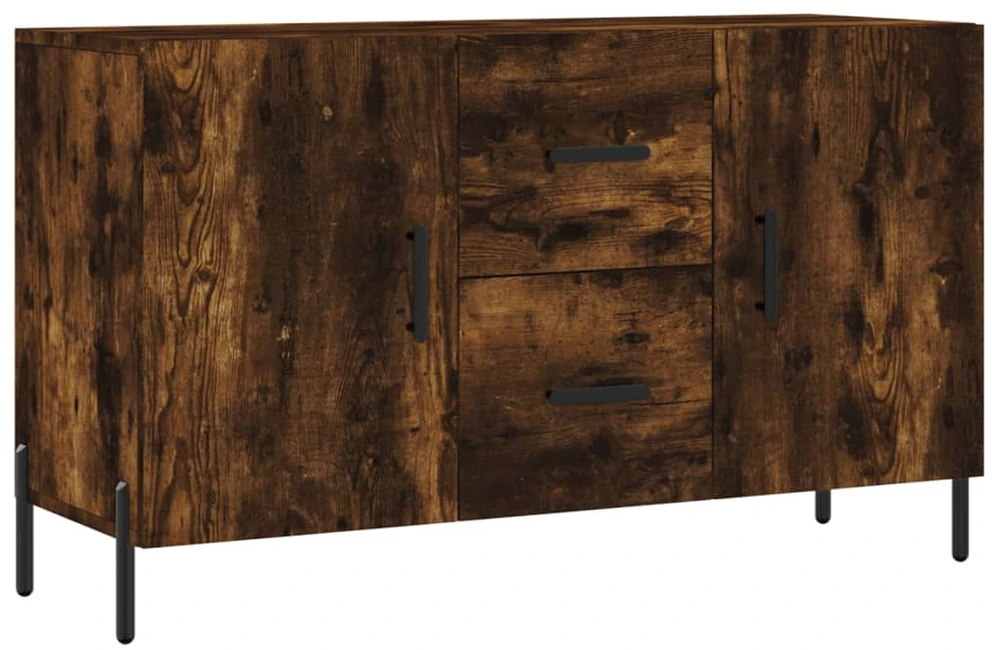 Šoninė spintelė, dūminio ąžuolo, 100x36x60cm, apdirbta mediena