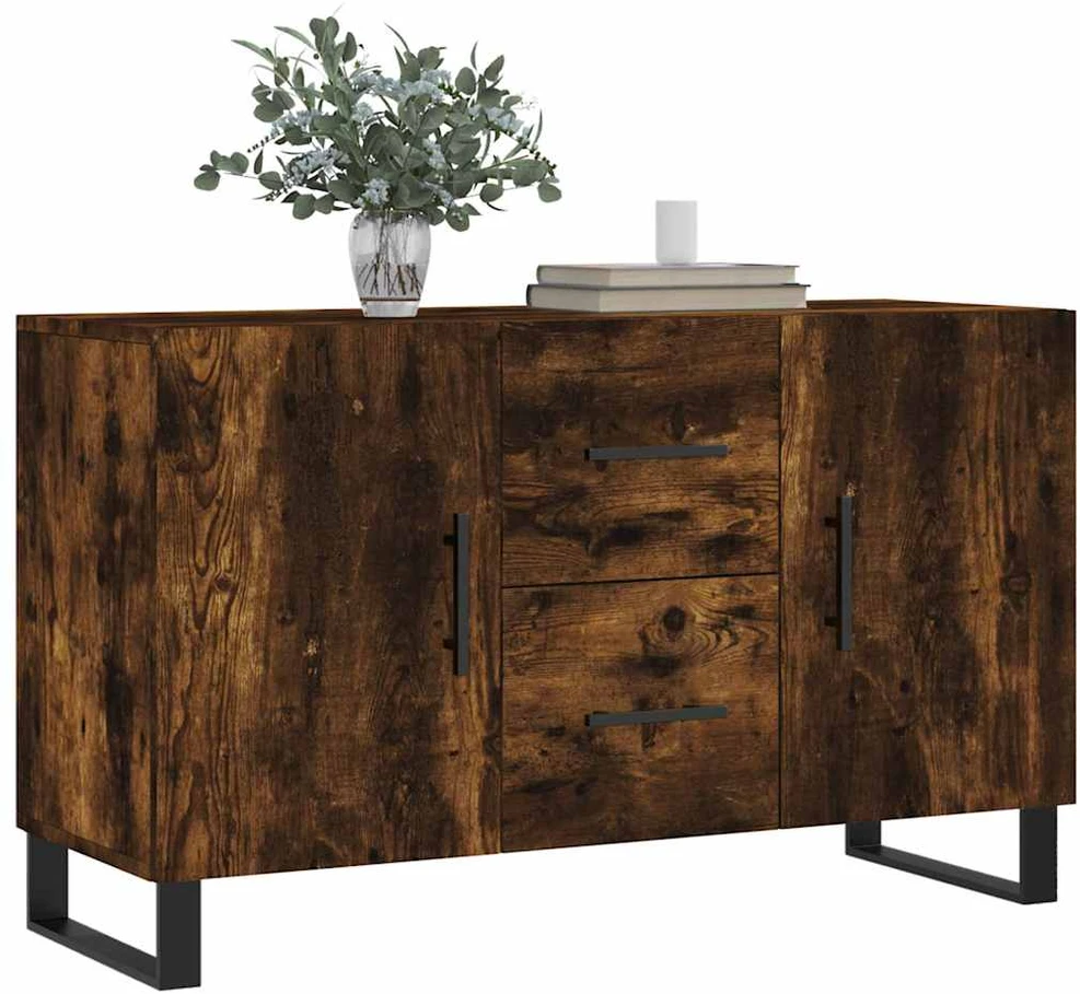 Šoninė spintelė, dūminio ąžuolo, 100x36x60cm, apdirbta mediena