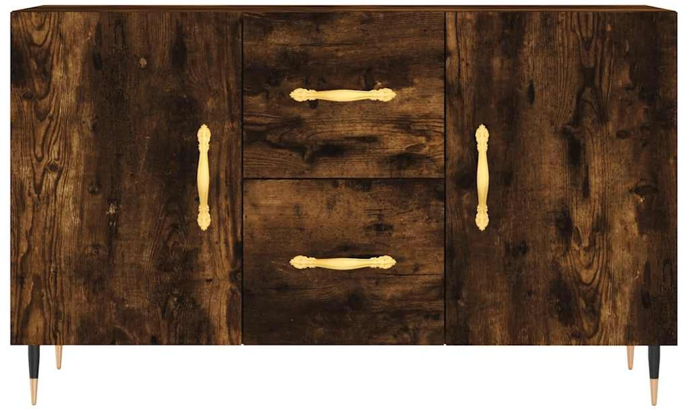 Šoninė spintelė, dūminio ąžuolo, 100x36x60cm, apdirbta mediena