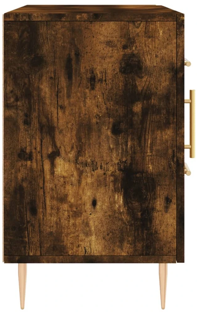 Šoninė spintelė, dūminio ąžuolo, 100x36x60cm, apdirbta mediena