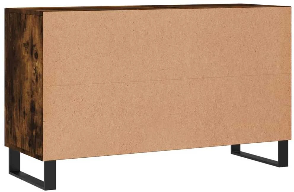 Šoninė spintelė, dūminio ąžuolo, 100x36x60cm, apdirbta mediena