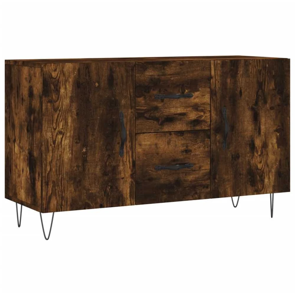 Šoninė spintelė, dūminio ąžuolo, 100x36x60cm, apdirbta mediena