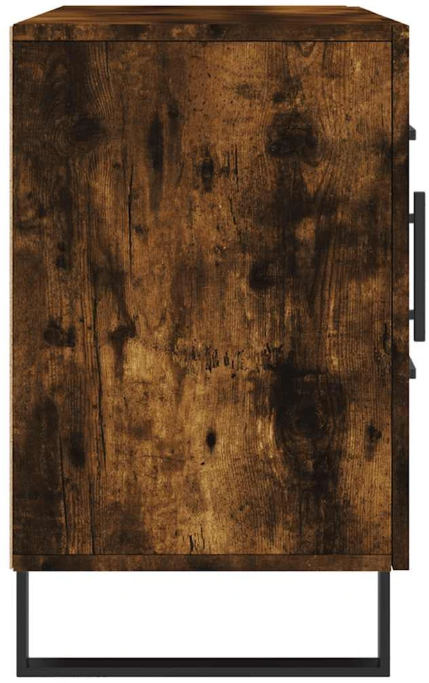 Šoninė spintelė, dūminio ąžuolo, 100x36x60cm, apdirbta mediena
