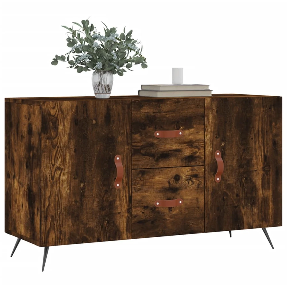 Šoninė spintelė, dūminio ąžuolo, 100x36x60cm, apdirbta mediena