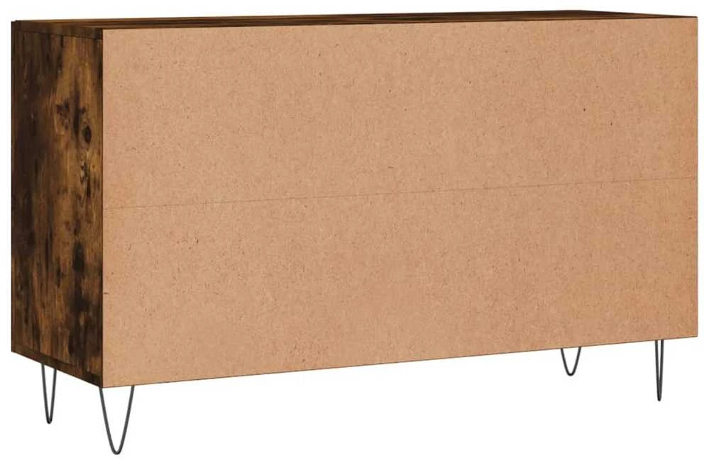 Šoninė spintelė, dūminio ąžuolo, 100x36x60cm, apdirbta mediena