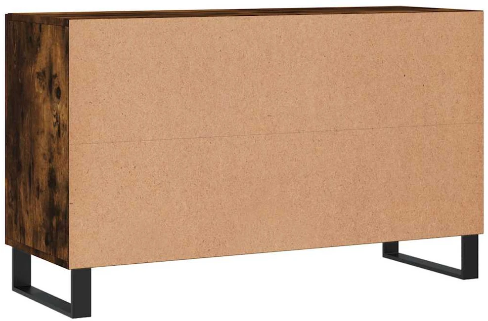 Šoninė spintelė, dūminio ąžuolo, 100x36x60cm, apdirbta mediena