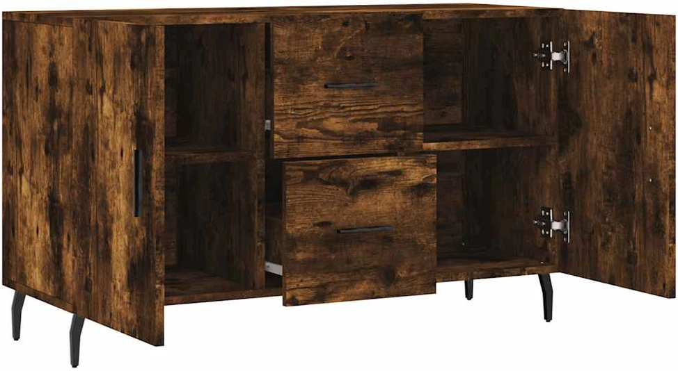 Šoninė spintelė, dūminio ąžuolo, 100x36x60cm, apdirbta mediena