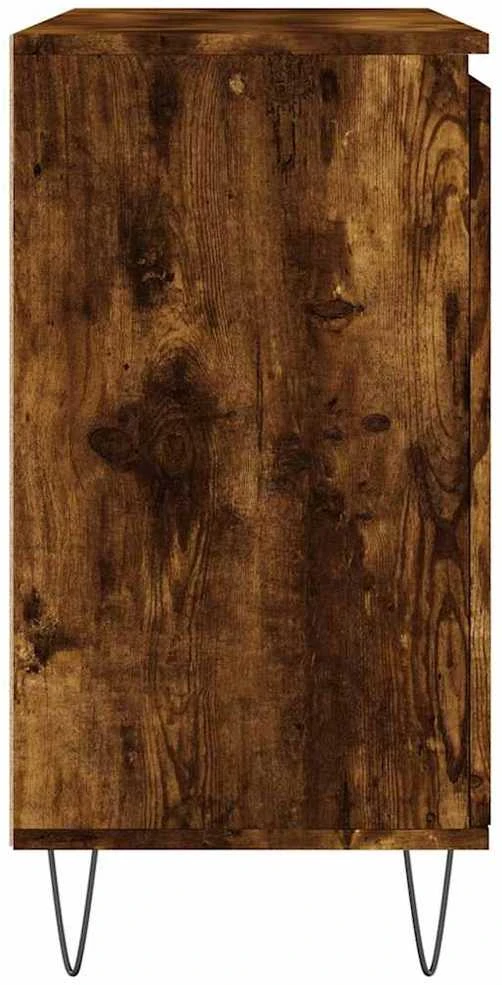 Šoninė spintelė, dūminio ąžuolo, 104x35x70cm, apdirbta mediena