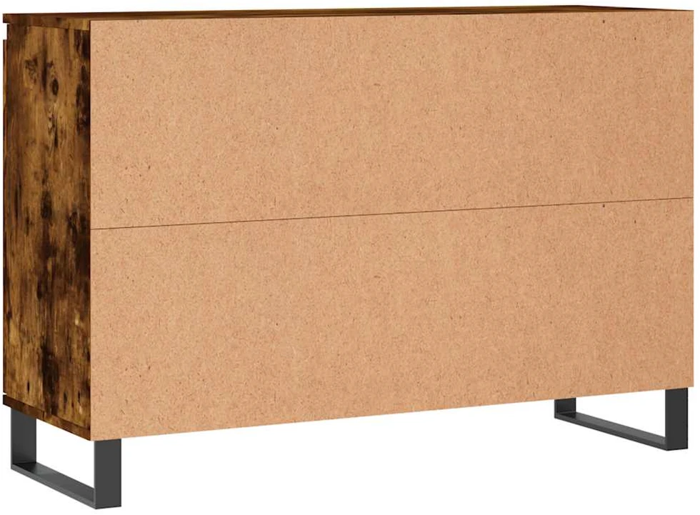 Šoninė spintelė, dūminio ąžuolo, 104x35x70cm, apdirbta mediena