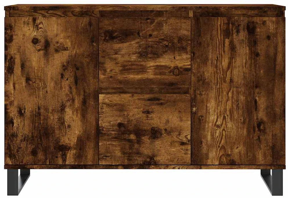Šoninė spintelė, dūminio ąžuolo, 104x35x70cm, apdirbta mediena