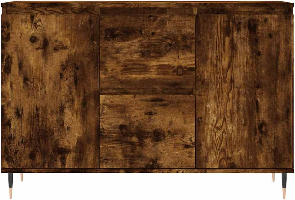Šoninė spintelė, dūminio ąžuolo, 104x35x70cm, apdirbta mediena