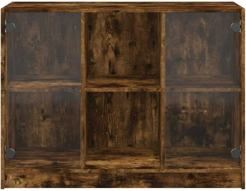 Šoninė spintelė, dūminio ąžuolo, 102x37x75,5cm, mediena