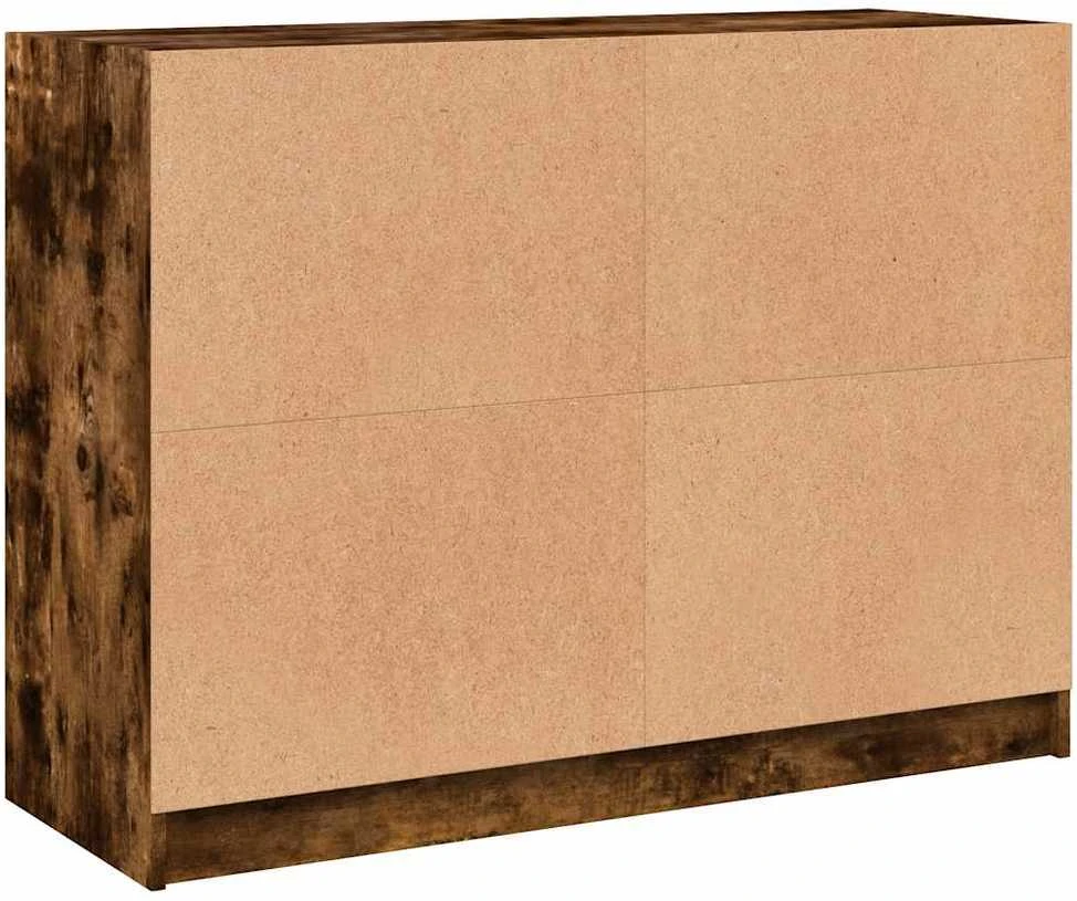 Šoninė spintelė, dūminio ąžuolo, 102x37x75,5cm, mediena