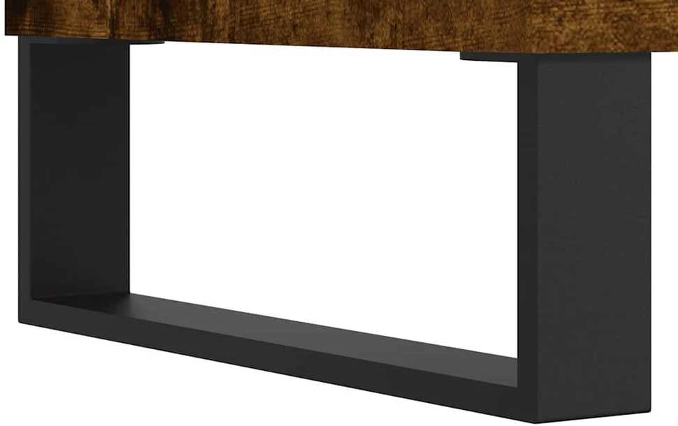 Šoninė spintelė, dūminio ąžuolo, 104x35x70cm, apdirbta mediena