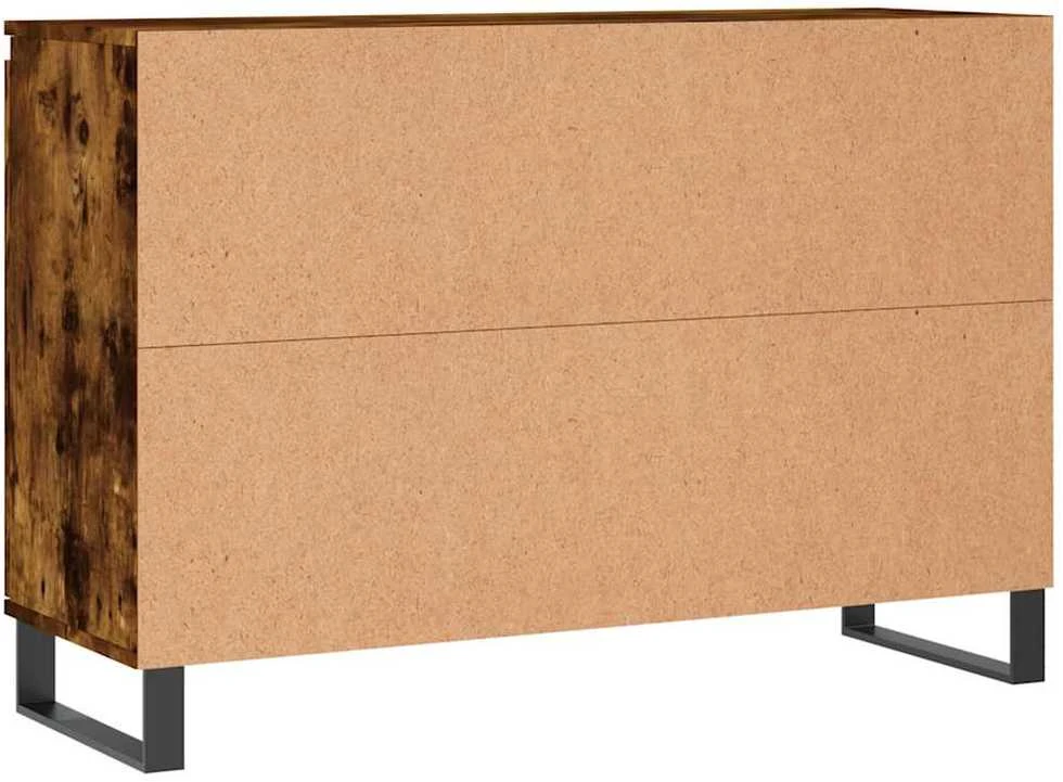 Šoninė spintelė, dūminio ąžuolo, 104x35x70cm, apdirbta mediena