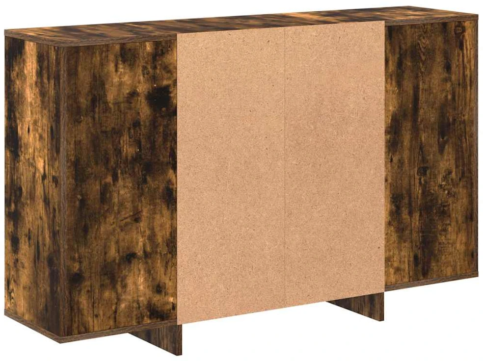 Šoninė spintelė, dūminio ąžuolo, 120x30x75cm, apdirbta mediena
