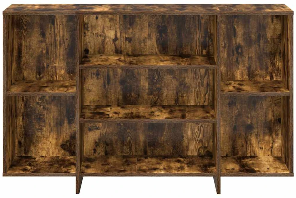 Šoninė spintelė, dūminio ąžuolo, 120x30x75cm, apdirbta mediena