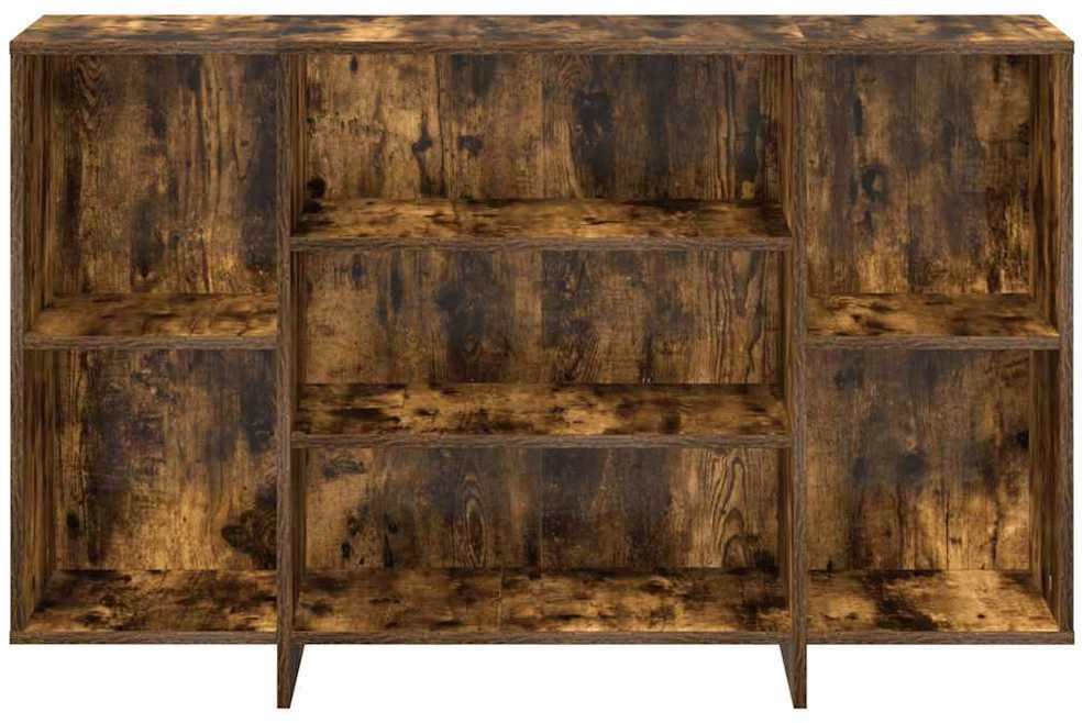 Šoninė spintelė, dūminio ąžuolo, 120x30x75cm, apdirbta mediena