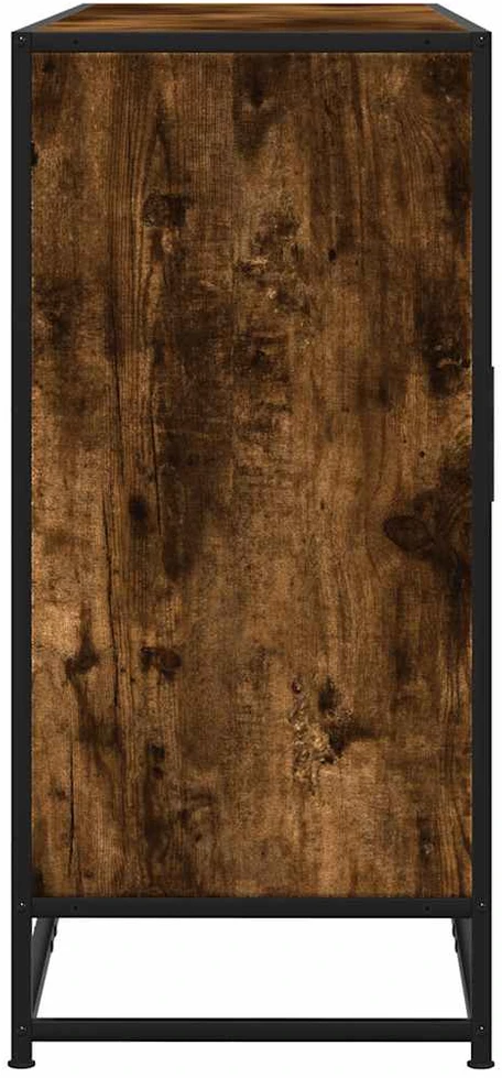 Šoninė spintelė, dūminio ąžuolo, 134x35x76cm, apdirbta mediena