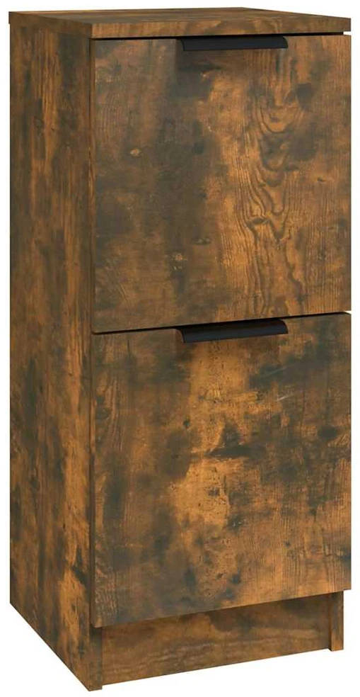 Šoninė spintelė, dūminio ąžuolo, 30x30x70cm, apdirbta mediena