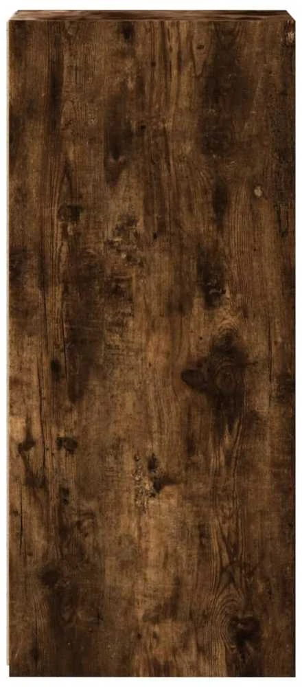Šoninė spintelė, dūminio ąžuolo, 30x41x93cm, apdirbta mediena