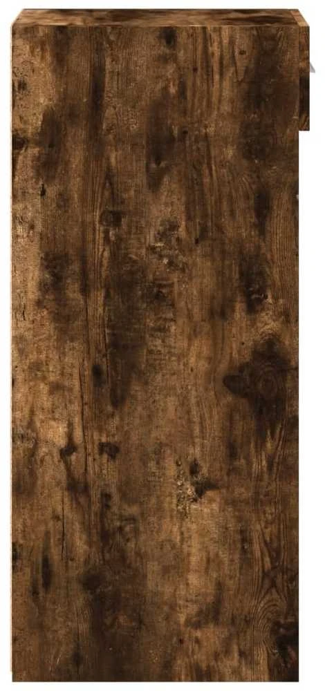 Šoninė spintelė, dūminio ąžuolo, 30x42,5x93cm, apdirbta mediena