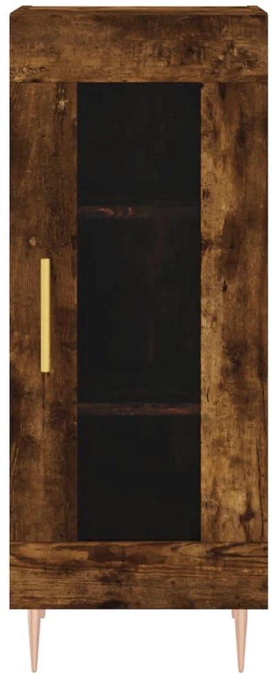 Šoninė spintelė, dūminio ąžuolo, 34,5x34x90cm, apdirbta mediena