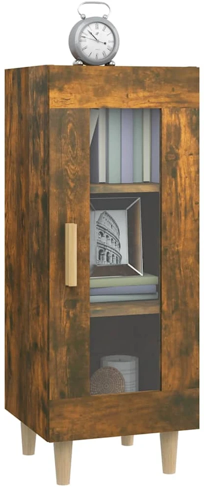 Šoninė spintelė, dūminio ąžuolo, 34,5x34x90cm, apdirbta mediena