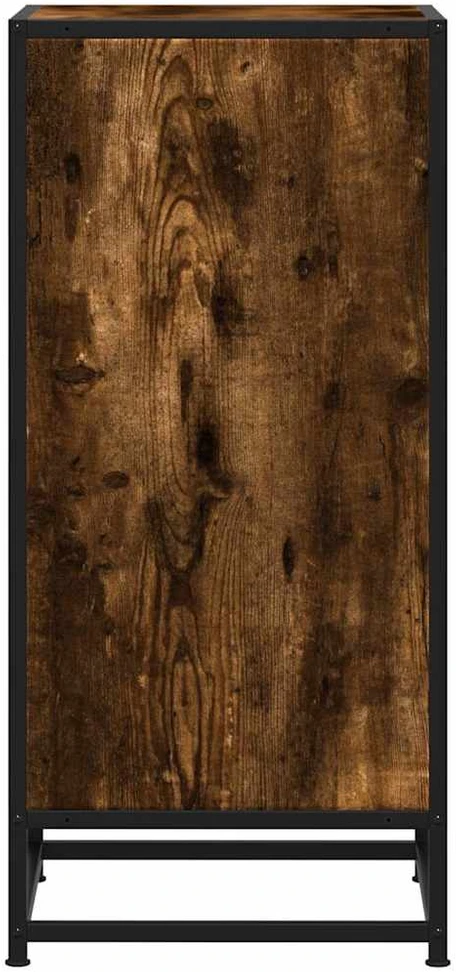 Šoninė spintelė, dūminio ąžuolo, 35,5x35x76cm, mediena/metalas