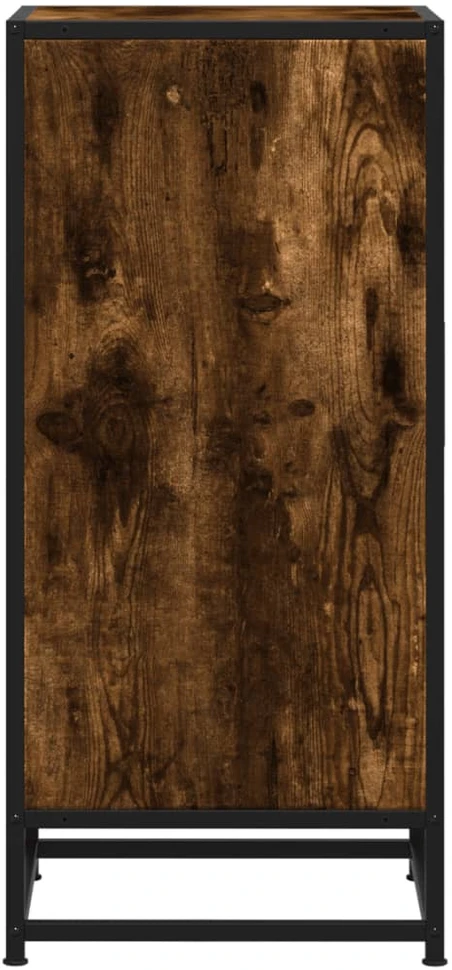 Šoninė spintelė, dūminio ąžuolo, 35,5x35x76cm, mediena/metalas