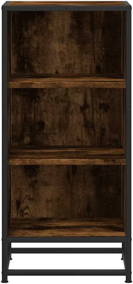 Šoninė spintelė, dūminio ąžuolo, 35,5x35x76cm, mediena/metalas